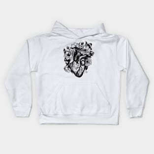 Foral Heart Kids Hoodie